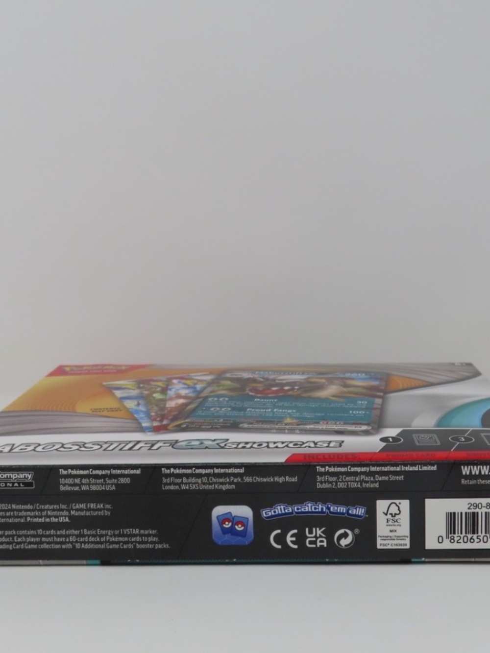 Pokemon Mabosstiff ex Showcase Box Factory Sealed Promo + 3 Booster Packs TCG - Picture 3 of 5